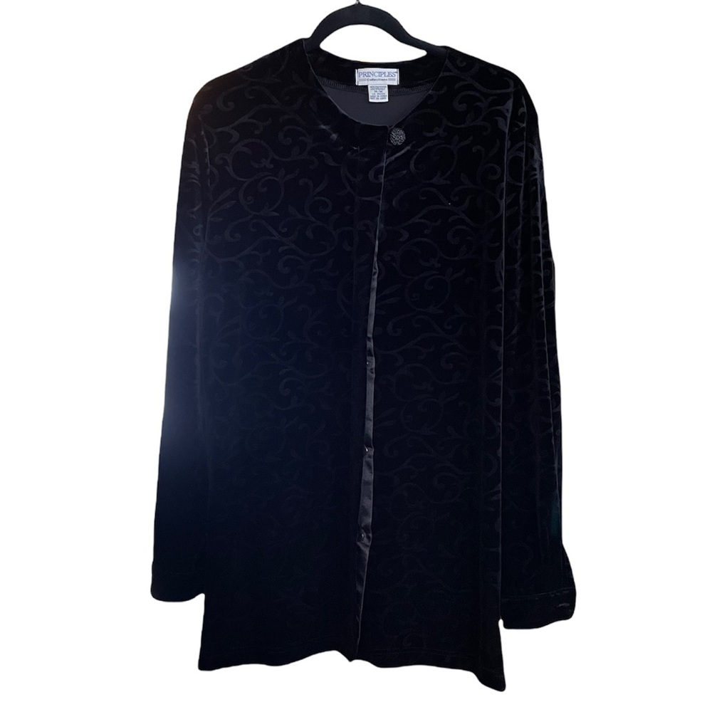 Black Velvet Blouse